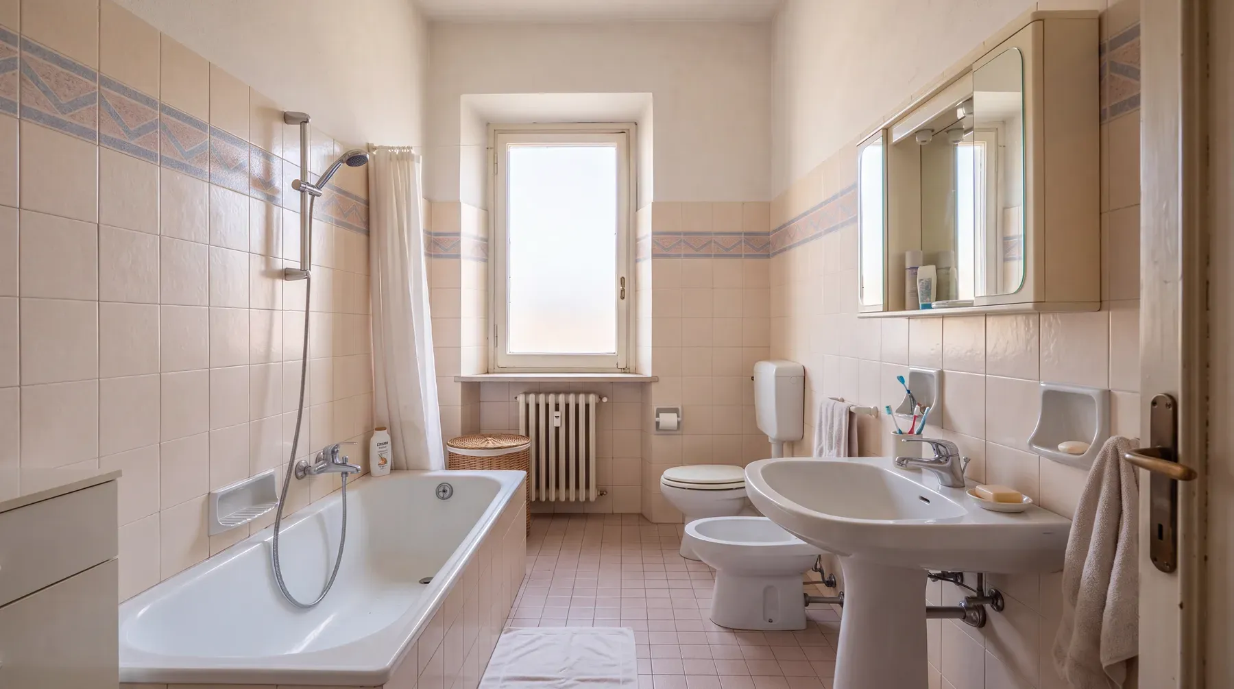 Bagno prima della ristrutturazione